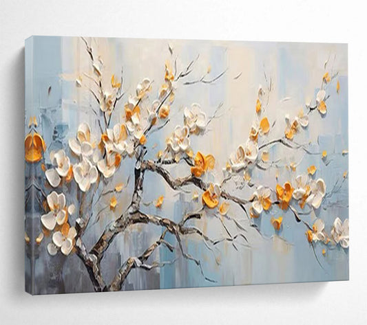 Textured Flowering Tree - Elegant Bedroom or Living Room Decor DLZ202