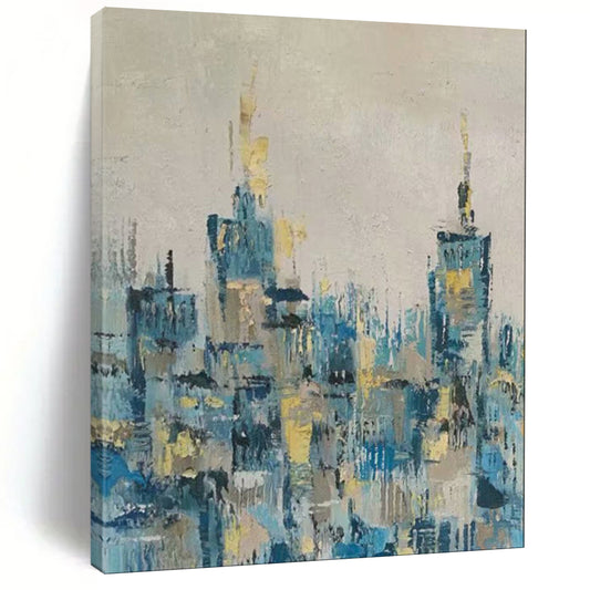 Futuristic Textured Abstract Wall Art for Office & Tech Lab LargeART2080