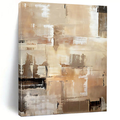 Custom - Designed Hand - Painted Textured Abstract Canvas for Bedroom & Office DKH0984