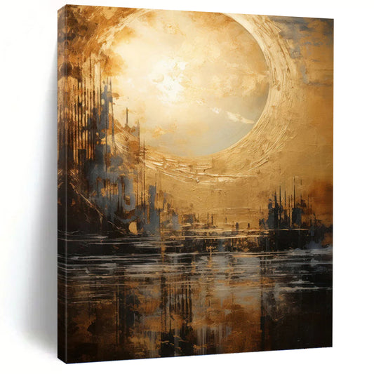 Vertical Hand - Painted Custom Abstract Painting for Bedroom and Office DKH1626