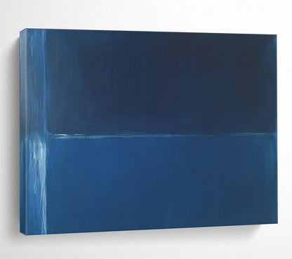 “Two - Toned Blue Minimalist” - Color - Field Painting On Canvas HB0524