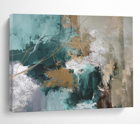 Vast Textured Abstract Mural for Hallway & Living Room DKH513