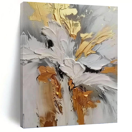 Stimulating Hand - Painted Textured Abstract on Canvas for Office & Living Room DKH1386