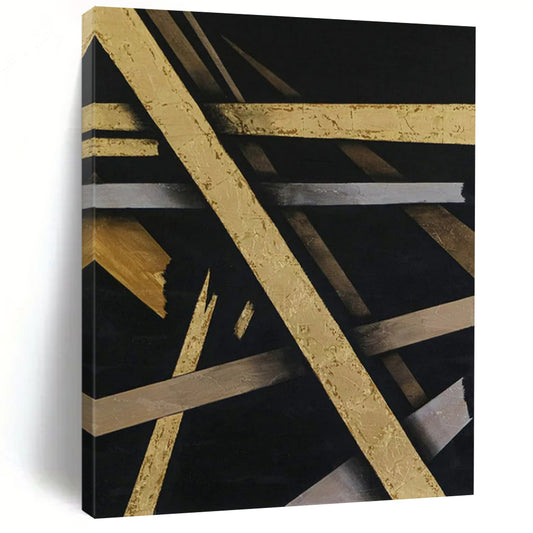 Beguiling Vast-Scale Hand-Painted Abstract Wall Art: Ignite Your Bedroom & Entryway LargeART2388