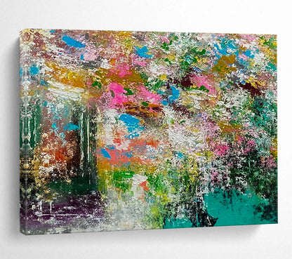 Peaceful Large Abstract Canvas with Tranquil Textured Patterns for Bedroom & Dining Room DKH919