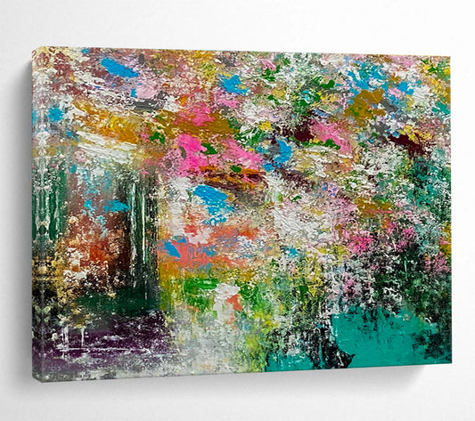 Peaceful Large Abstract Canvas with Tranquil Textured Patterns for Bedroom & Dining Room DKH919