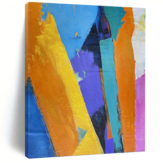 Energetic Hand - Painted Textured Abstract for Office & Bedroom DKH1343