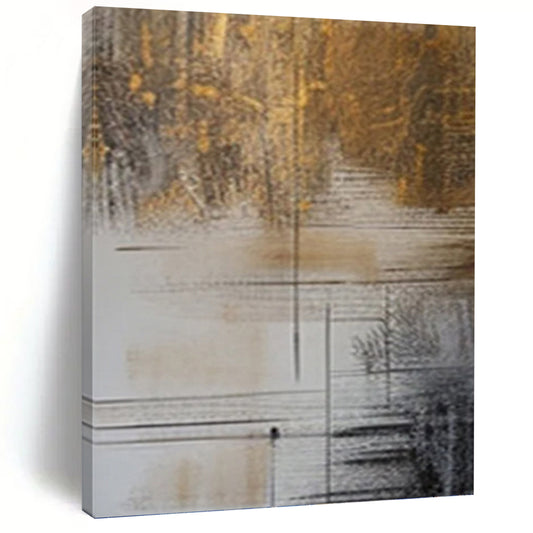 Large - Scale Hand - Painted Custom Textured Abstract Art for Bedroom & Living Room DKH0980