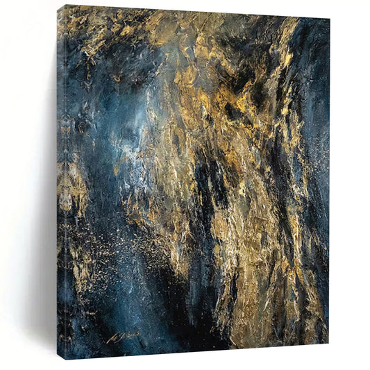 Massive-Scale Hand-Painted Abstract Canvases for Bar & Rooftop Lounge LargeART2246