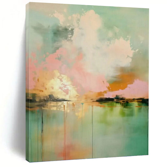 Vast Custom Textured Hand - Painted Abstract Wall Decor for Hallway & Bar DKH0994