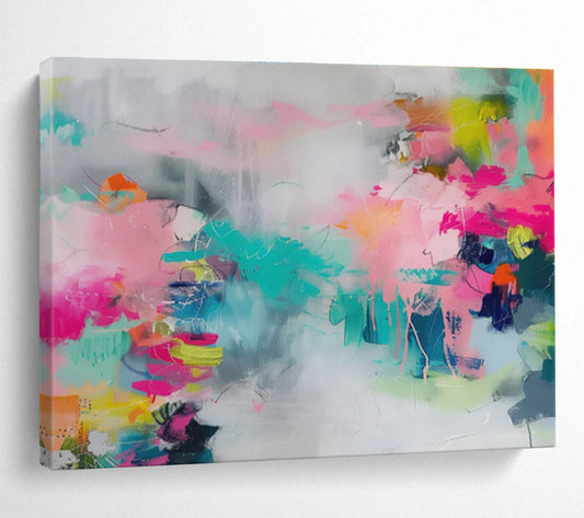 Large - Sized Abstract Canvas for Bedroom & Hallway DKH475