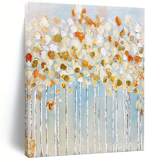 Extra - Large - Scale Hand - Painted Textured Custom Abstract Painting, for Decorating Entryway and Hotel DKH1461