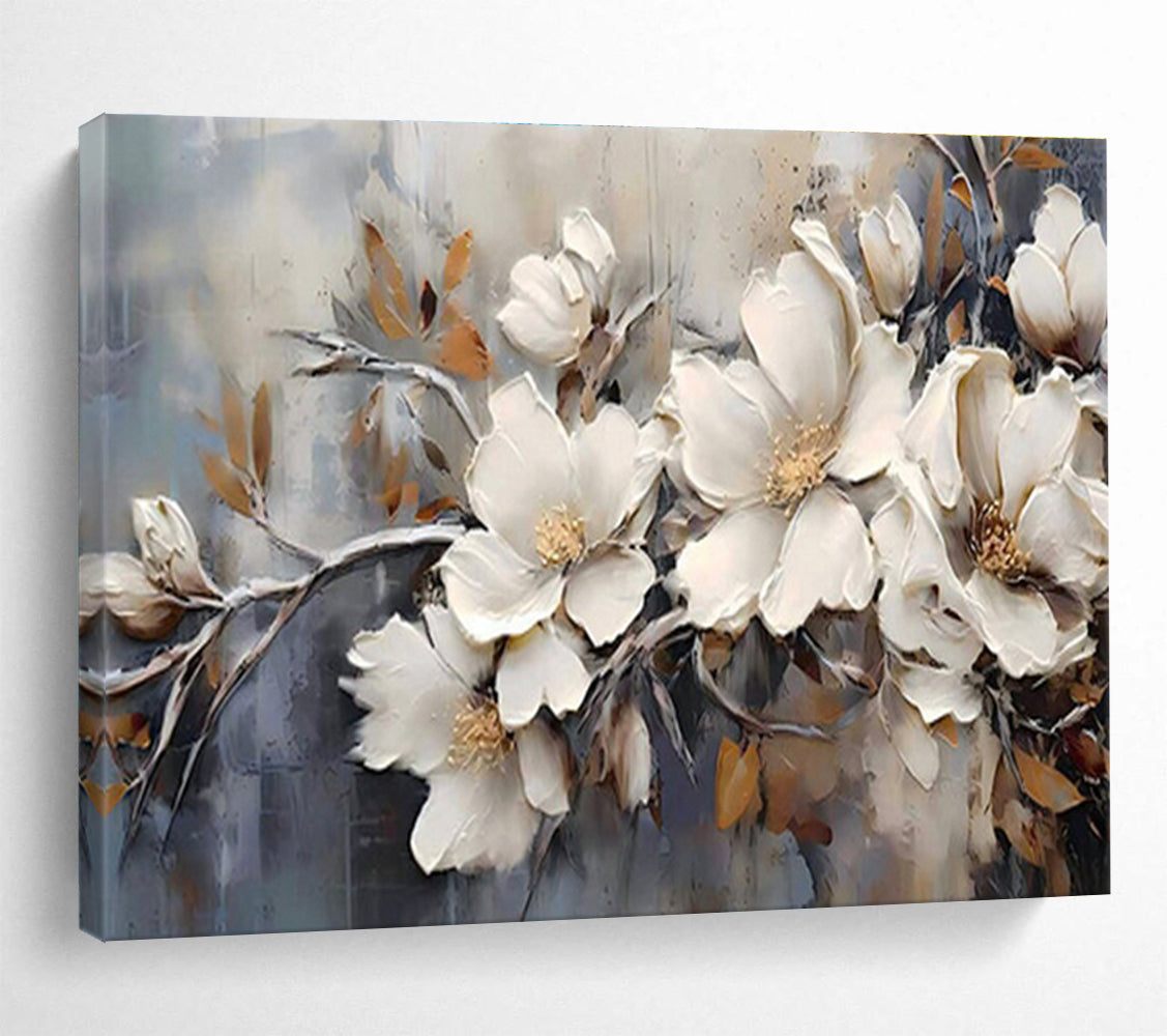 Oversized Textured Hand - Painted Abstract Canvas for Decorative Touch DKH707