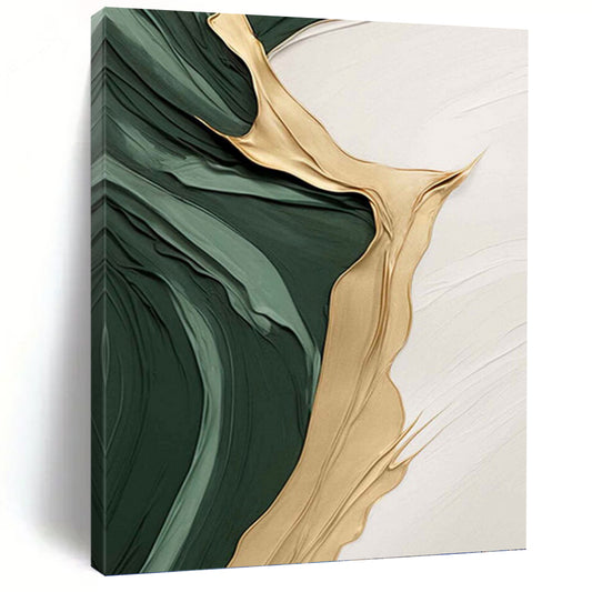 Oversized - Format Hand - Painted Textured Custom Abstract Gemstone, for Hotels and Entryway DKH1496