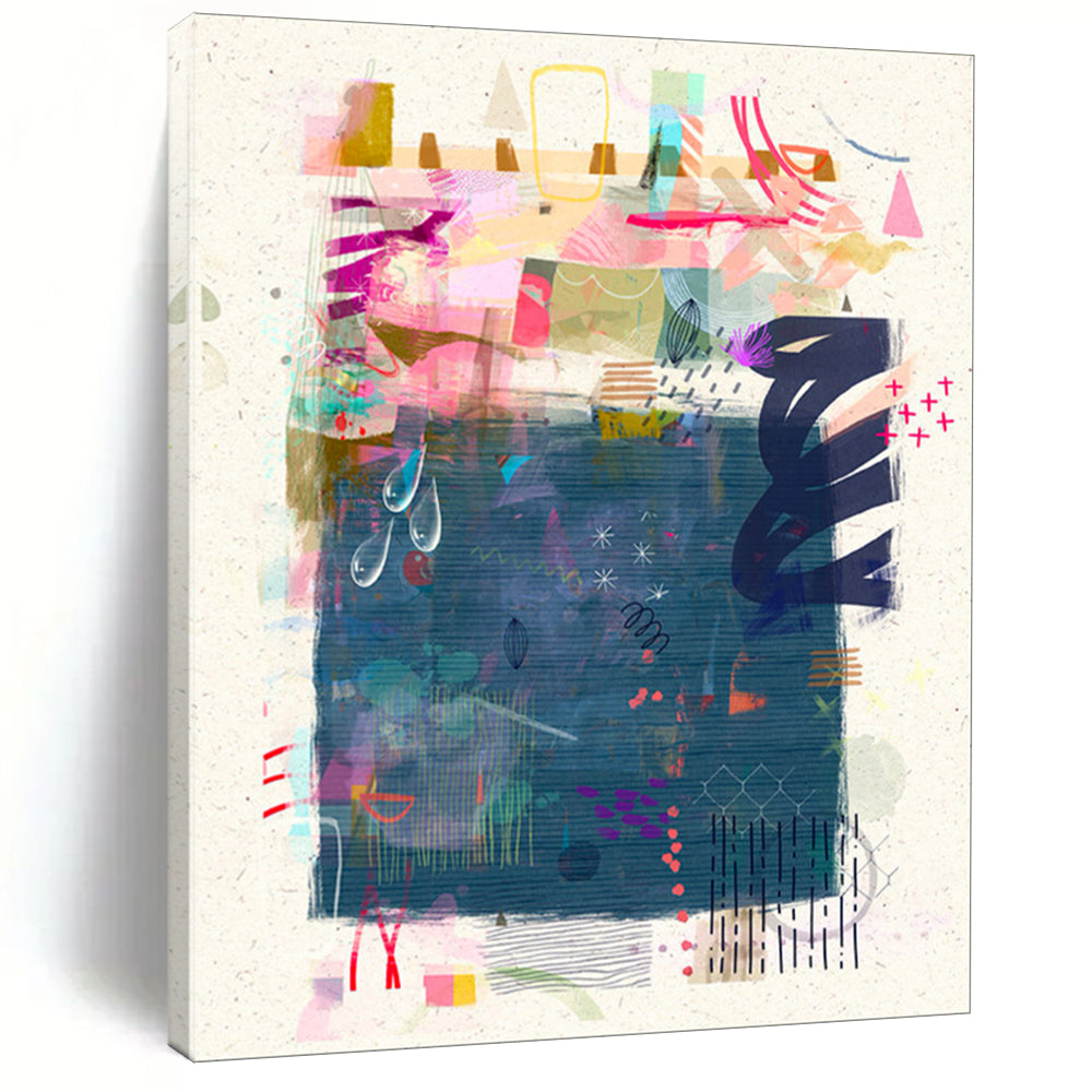 Large-Scale Custom Hand-Painted Abstract Art for Office & Bar LargeART1822