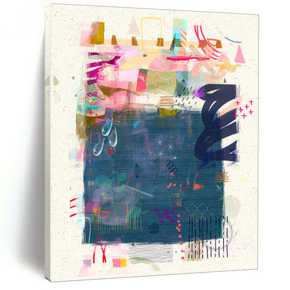 Large-Scale Custom Hand-Painted Abstract Art for Office & Bar LargeART1822