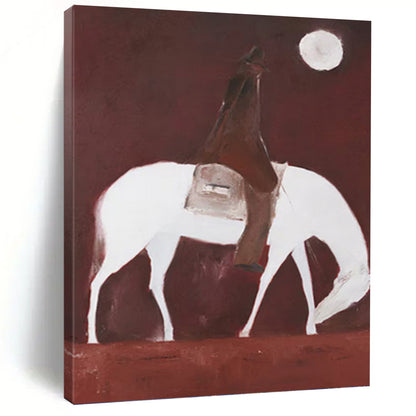 Large - Sized Elegant Hand - Painted Textured Abstract Canvas for Hallway & Living Room DKH1425