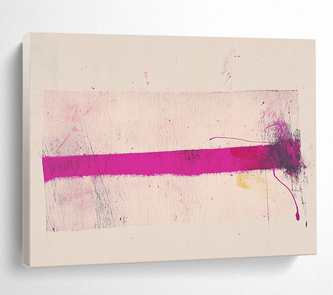 “Pink And Magenta Streak” - Pink, Magenta, Subtle Abstract Painting On Canvas HB0692