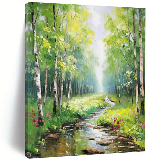 Mesmerizing Hand - Painted Textured Abstract Art for Office & Dining Room DKH1266