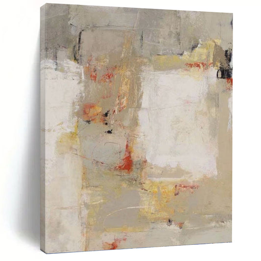 Large - Sized Cheerful Hand - Painted Textured Abstract on Canvas for Bedroom & Bar DKH1424