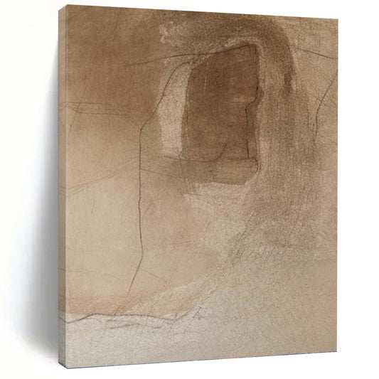 Vertical Hand - Painted Large Custom Abstract Creation for Bedroom and Living Room DKH1659