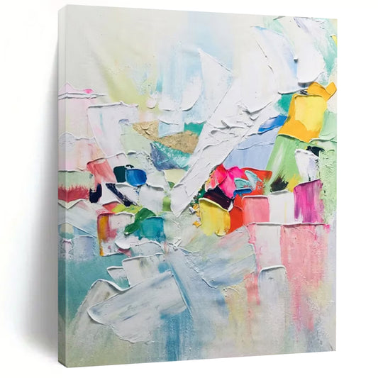 Large Custom Abstract Paintings: Handmade Textures for Bedroom & Office DTP274