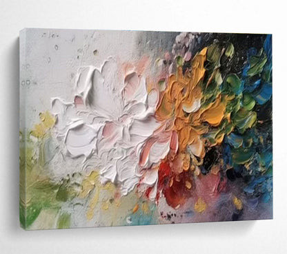 Colossal Hand - Painted Textured Abstract Painting for Decorative Accentuation DKH700