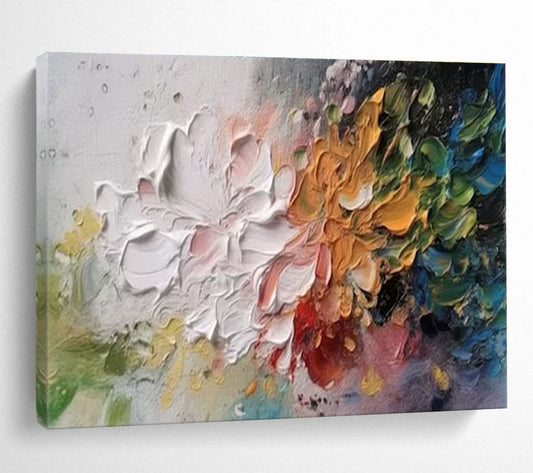Colossal Hand - Painted Textured Abstract Painting for Decorative Accentuation DKH700