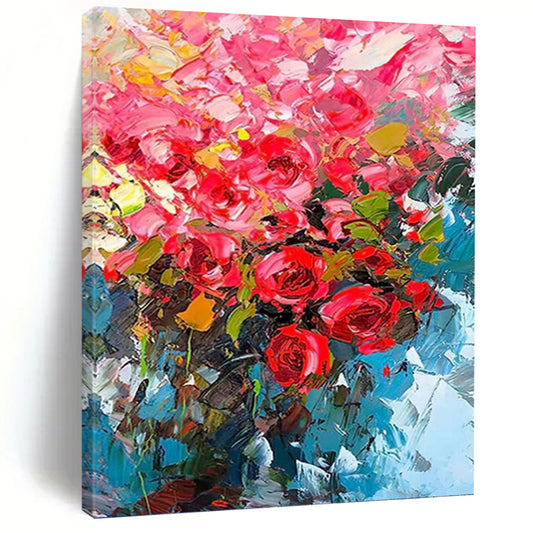 Large - Sized Refined Hand - Painted Textured Abstract on Canvas for Hotel & Dining Room DKH1432