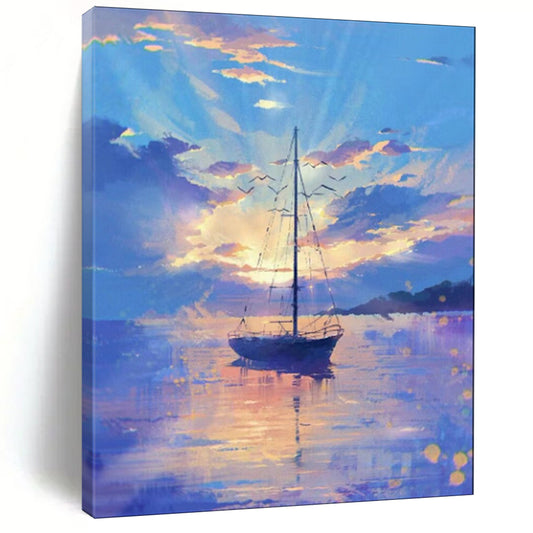 Hand-Painted Personalized Abstract Canvas for Entryway & Hotel LargeART1893