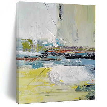 Jumbo - Sized Hand - Painted Custom Abstract Painting for Office and Bedroom DTP052