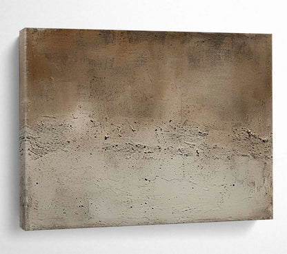 Textured Neutral Abstract - Minimalist Living Room or Office Art DLZ255