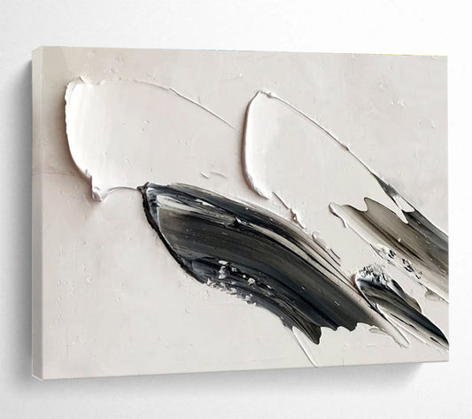 Modern Large Abstract Mural with Sleek Textured Layers for Office & Hallway DKH908