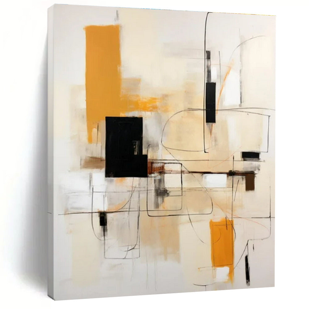 Hand-Painted Custom Abstract Canvas for Bedroom & Living Room LargeART1461