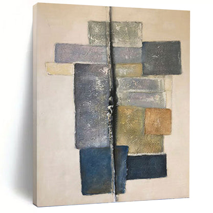 Enormous Hand - Painted Custom Texture Canvas Abstract for Office & Dining Room DKH1041