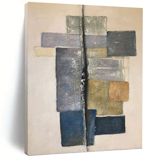 Enormous Hand - Painted Custom Texture Canvas Abstract for Office & Dining Room DKH1041