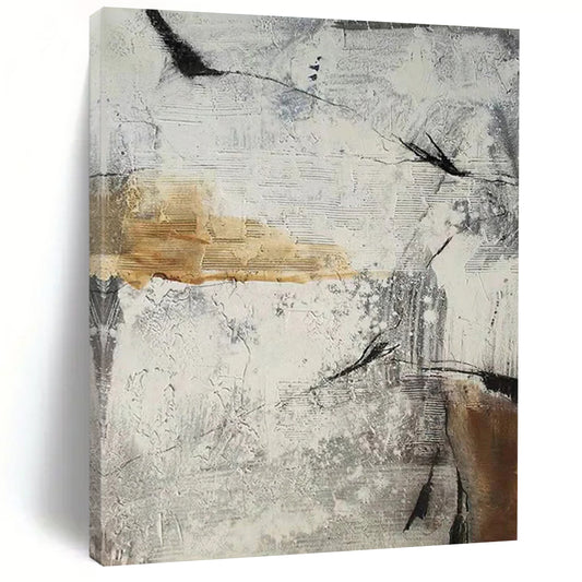 Custom Hand-Painted Abstract Masterpieces for Hotel & Entryway DTP338
