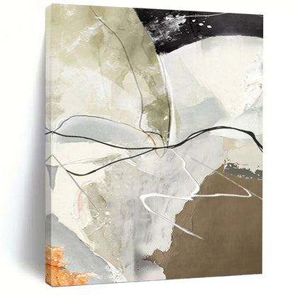 Massive Hand - Painted Textured Abstract Canvas for Game Room & Entertainment Area DKH1225