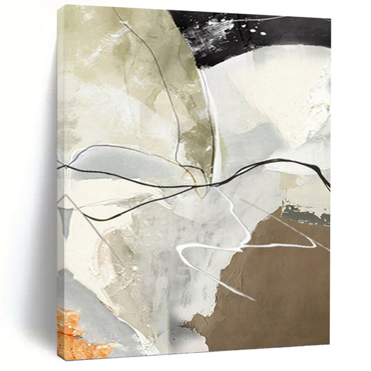 Massive Hand - Painted Textured Abstract Canvas for Game Room & Entertainment Area DKH1225