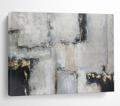 “Harmonic Cosmos” Large - Format Abstract Canvas for Dining Room & Living Room DKH351