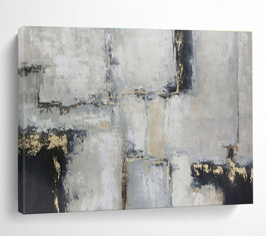 “Harmonic Cosmos” Large - Format Abstract Canvas for Dining Room & Living Room DKH351