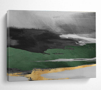 Alluring Hand - Painted Textured Abstract Artwork for Dining Room & Entryway DKH606