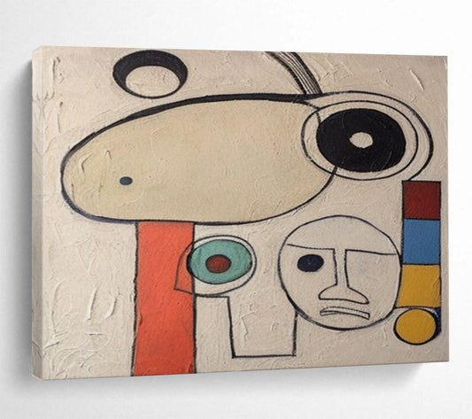 Whimsical Abstract Faces & Shapes - Quirky Nursery Art DLZ011