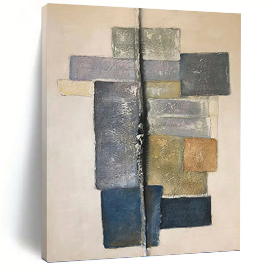 Gigantic Custom - Crafted Textured Canvas Abstract for Bar & Entryway DKH1051