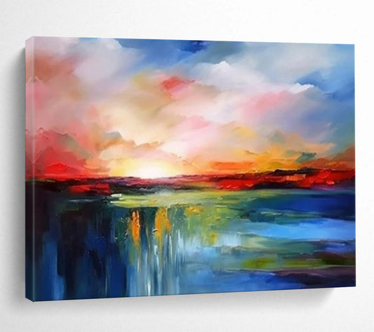 Bold and Beautiful Oversized Abstract Wall Art for Office & Bar LargeART1596