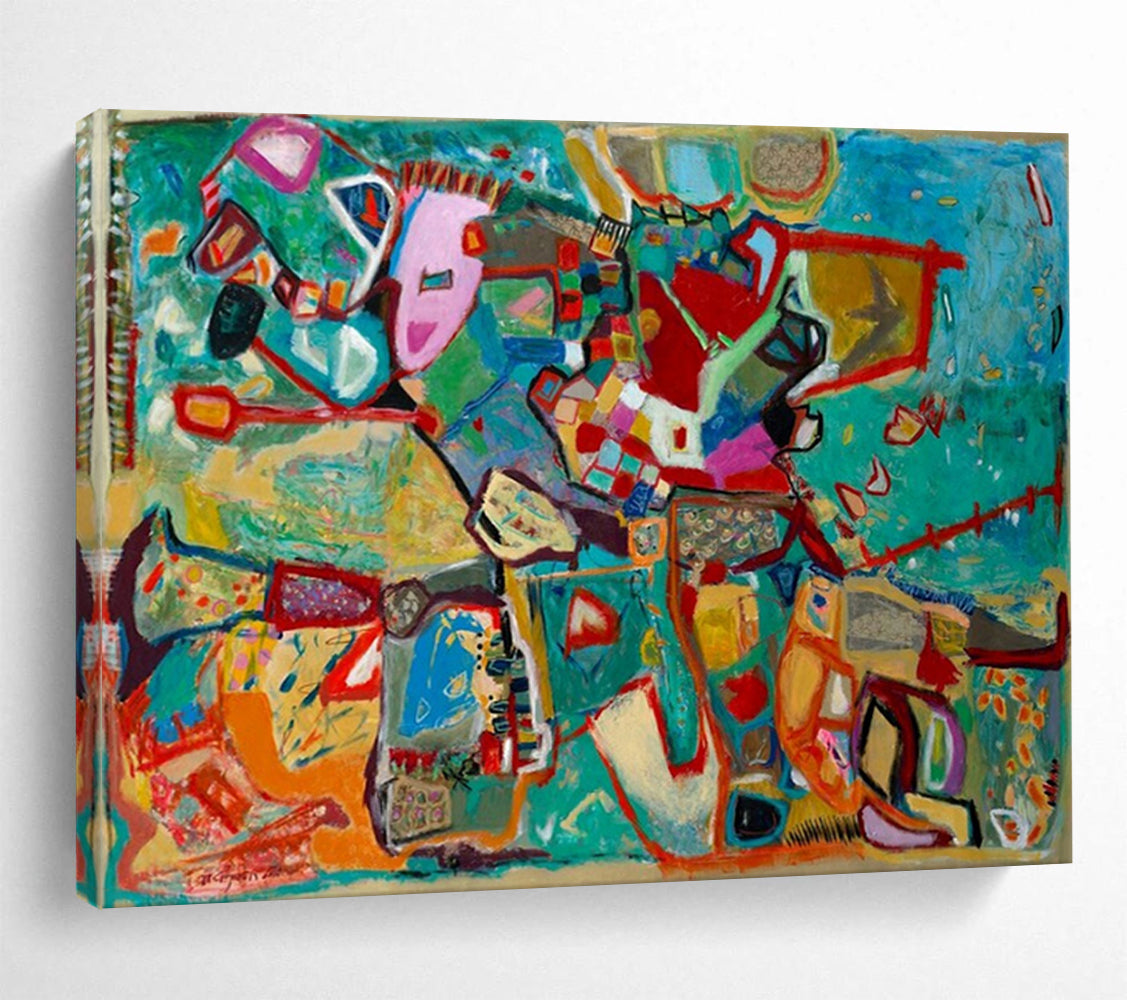 Immense Abstract Mural for Entryway & Hotel Lobby LargeART1657