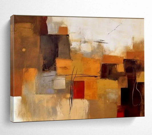 Massive-Sized Hand-Painted Abstract Wall Art for Office & Entryway LargeART1505