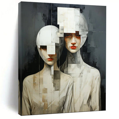 Custom Hand-Painted Abstract Painting for Office & Dining Room LargeART1895