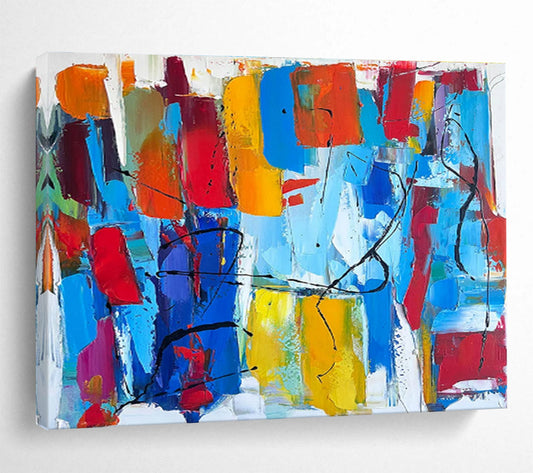 Breathtaking Hand - Painted Textured Abstract Wall Mural for Living Room & Bar DKH605