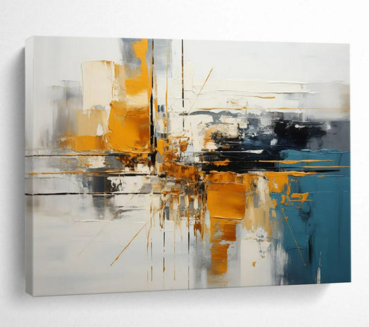 Resplendent Grand - Sized Abstract Painting for Entryway & Hotel LargeART1753